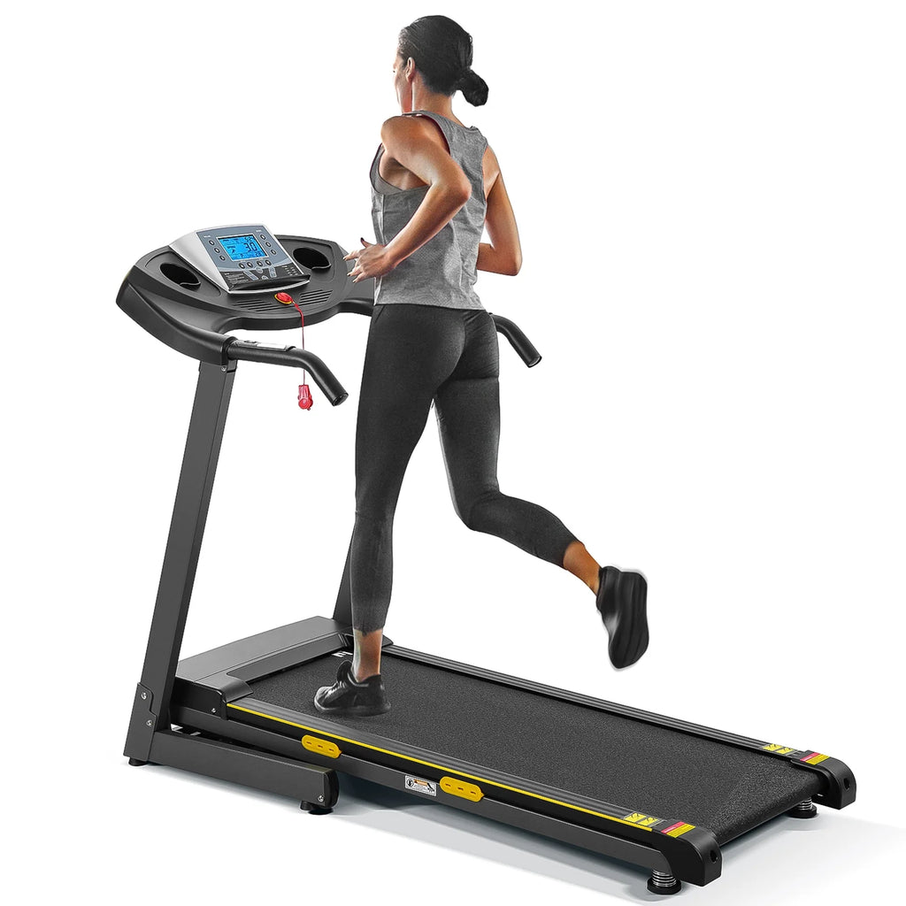 Treadmill with Incline Folding with 12 Level Automatic Incline 2.5Hp Power 8.5Mhp Speed Running Machine 15 Preset Training Program Electric Treadmill for Home Use