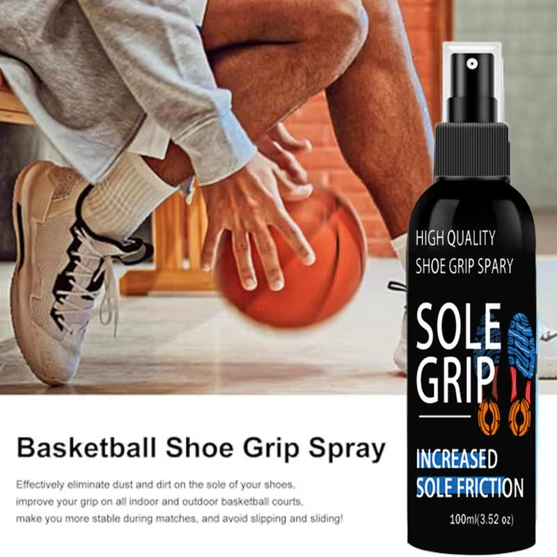 Sole Grip Spray 100Ml Grip Spray for Basketball Shoe Sole Bottom Basketball Sneaker Grip Enhancer Sneaker Grip Spray for Court