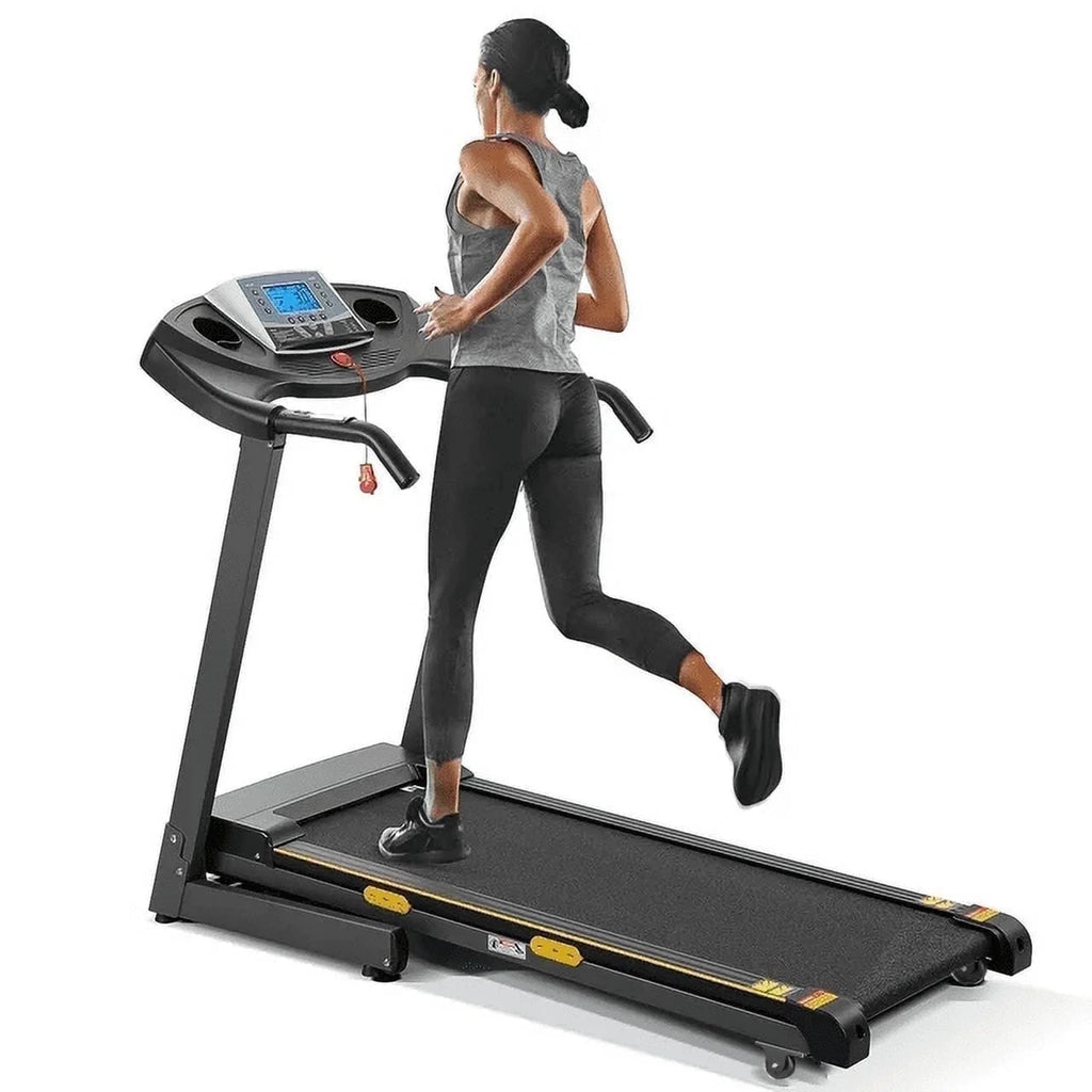 Treadmill with Incline Folding with 12 Level Automatic Incline 2.5Hp Power 8.5Mhp Speed Running Machine 15 Preset Training Program Electric Treadmill for Home Use